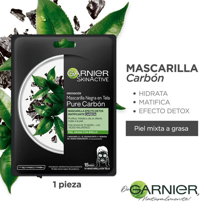 Mascarilla Facial Pure Carbon Garnier