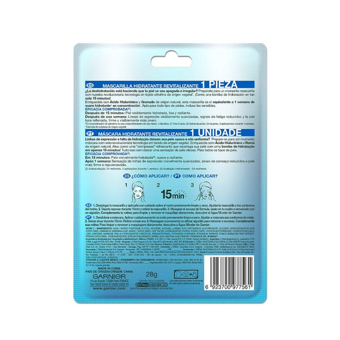 Mascarilla Facial Hidra Bomb Granada Garnier