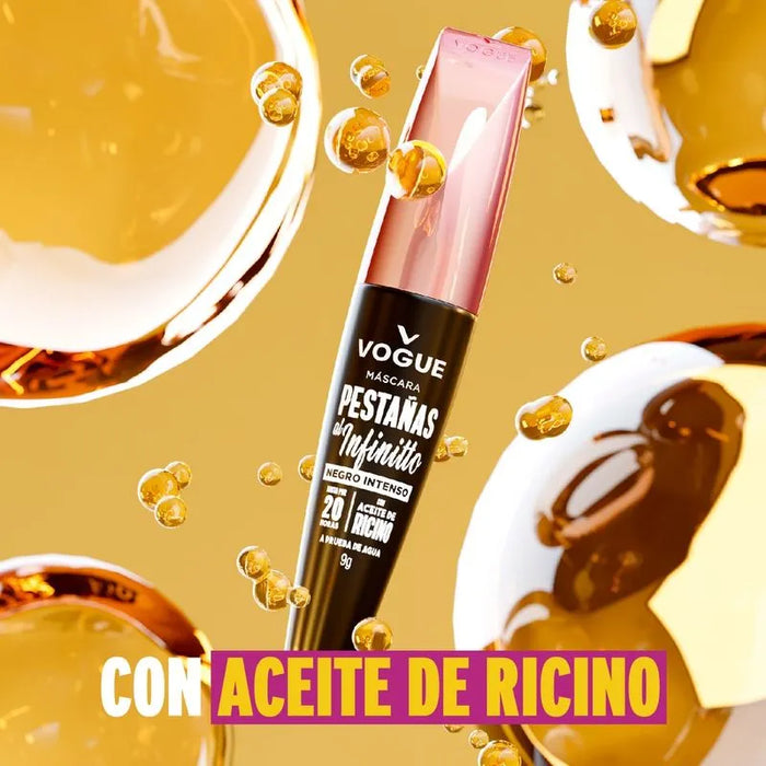 Pestañina Vogue Pestañas al Infinito Negro Intenso