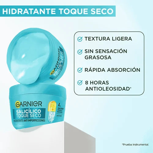 Hidratante Toque Seco Acido Salicilico Garnier
