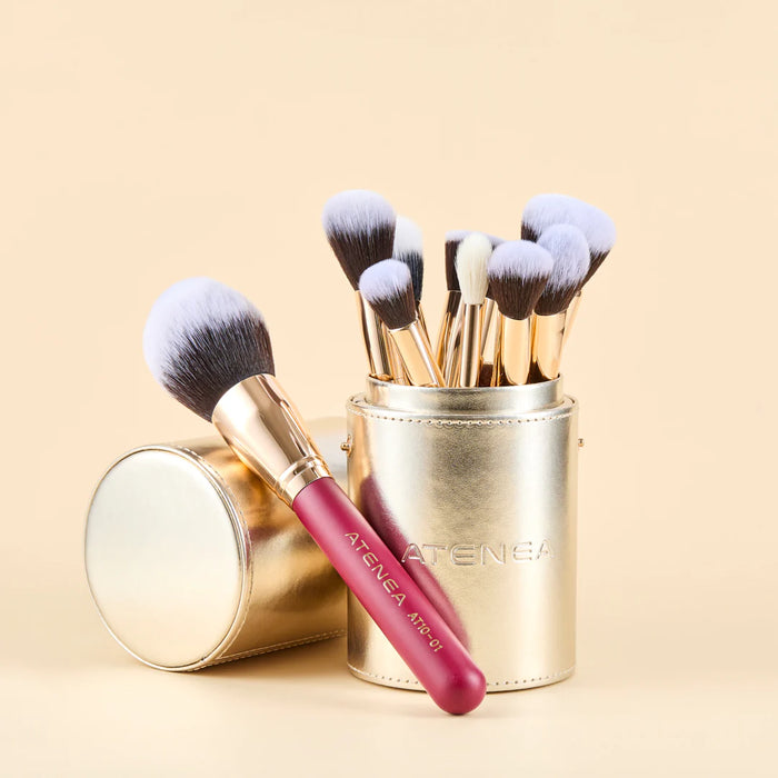 Kit de Brochas Atenea Scarlet Rostro X9 Pcs
