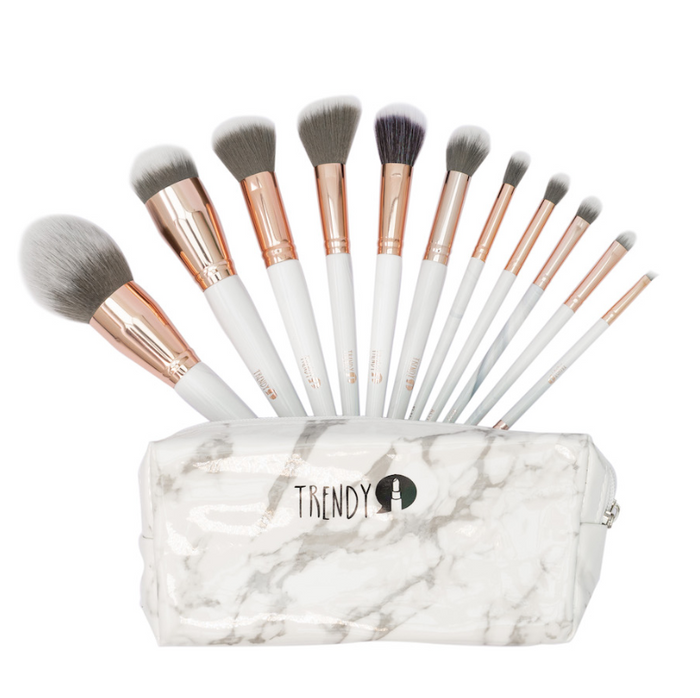 Kit de Brochas Trendy Kl11 Mármol Luxury X11 Und