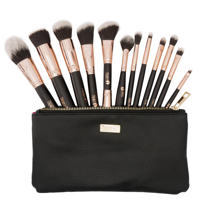 Kit de Brochas Trendy Clásico Negro