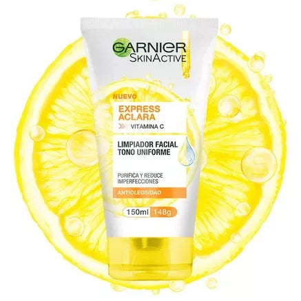Limpiador Facial Express Aclara Vitamina C Garnier