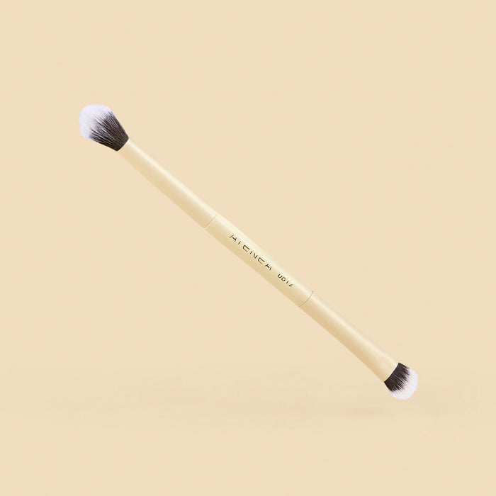 Brocha Atenea Duo Plana Crema y Difuminadora Db12