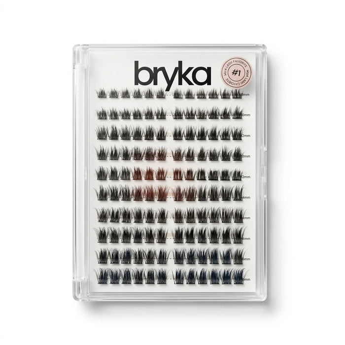 PESTAÑAS PRESS ON FLUFF 01 MIX X10 BRYKA
