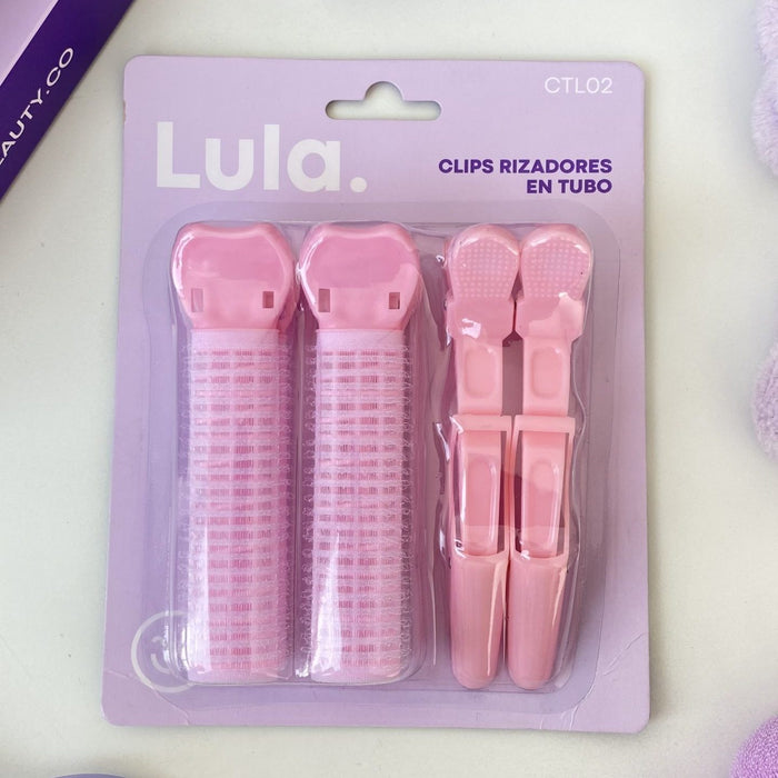 Clips Rizadores en Tubo + Pinzas