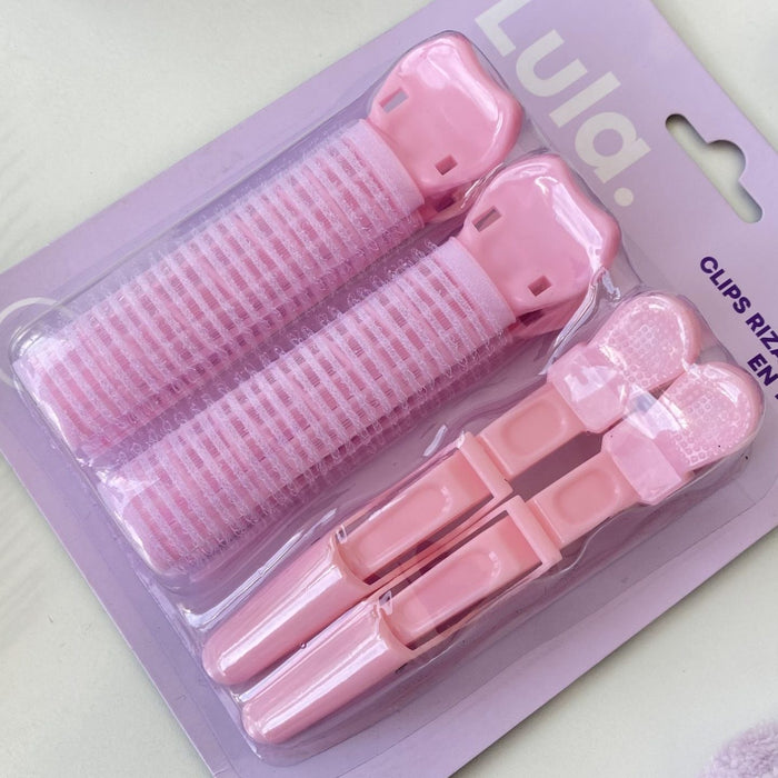 Clips Rizadores en Tubo + Pinzas