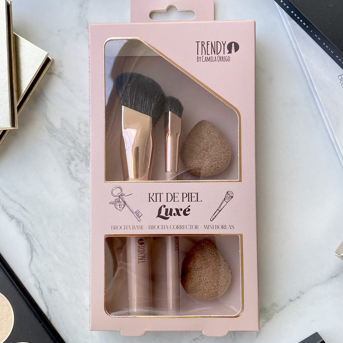 Kit de Brochas Piel Trendy Luxe