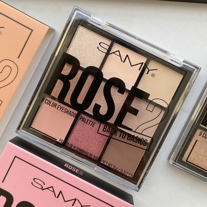 Paleta de Sombras Samy X9 Back To Basics Rose 2