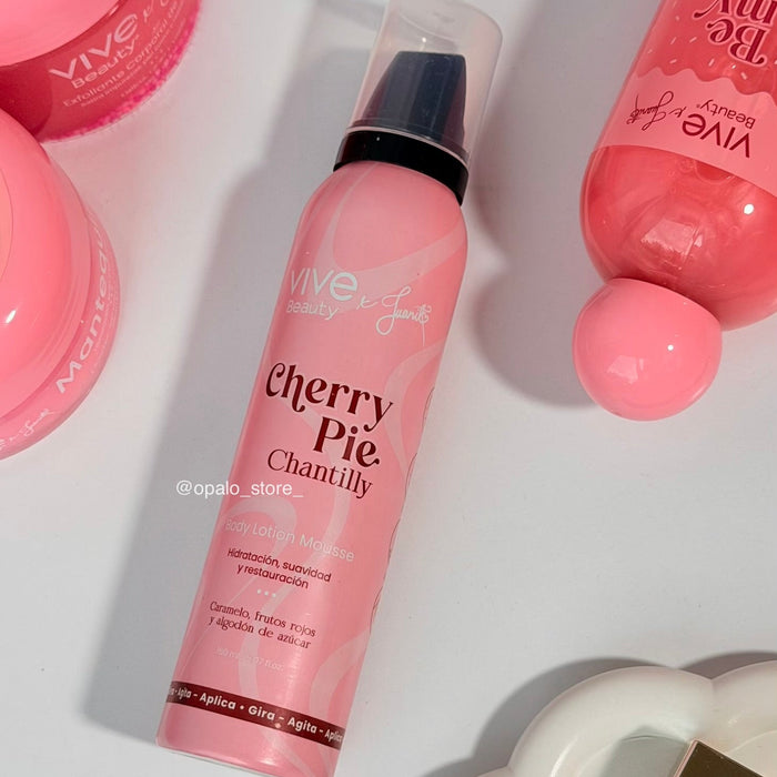 BODY LOTION CHERRY PIE CHANTILLY VIVE BEAUTY X JUANITO