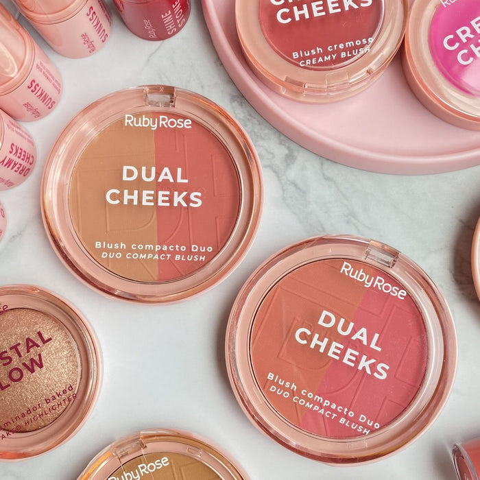 Rubor Compacto Dual Cheeks Ruby Rose
