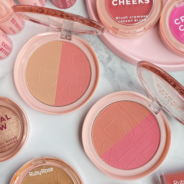 Rubor Compacto Dual Cheeks Ruby Rose