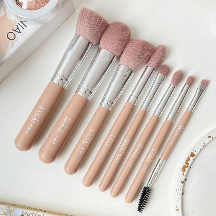 Kit de Brochas X8 Rosy Lula Kl16