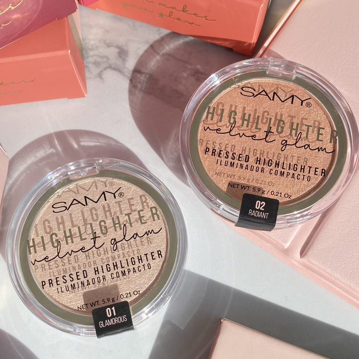 Iluminador Compacto Velvet Glam Samy