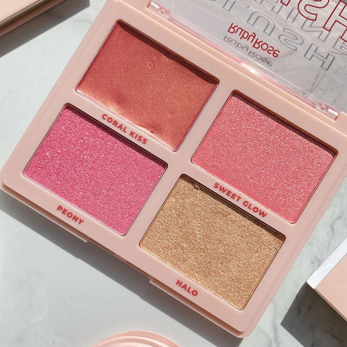 Paleta Rubor E Iluminador Shine Rose Gold Ruby Rose