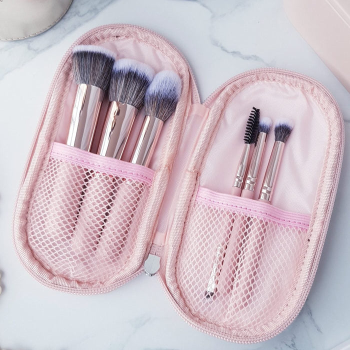 Kit de Brochas Atenea Pink Travel X6