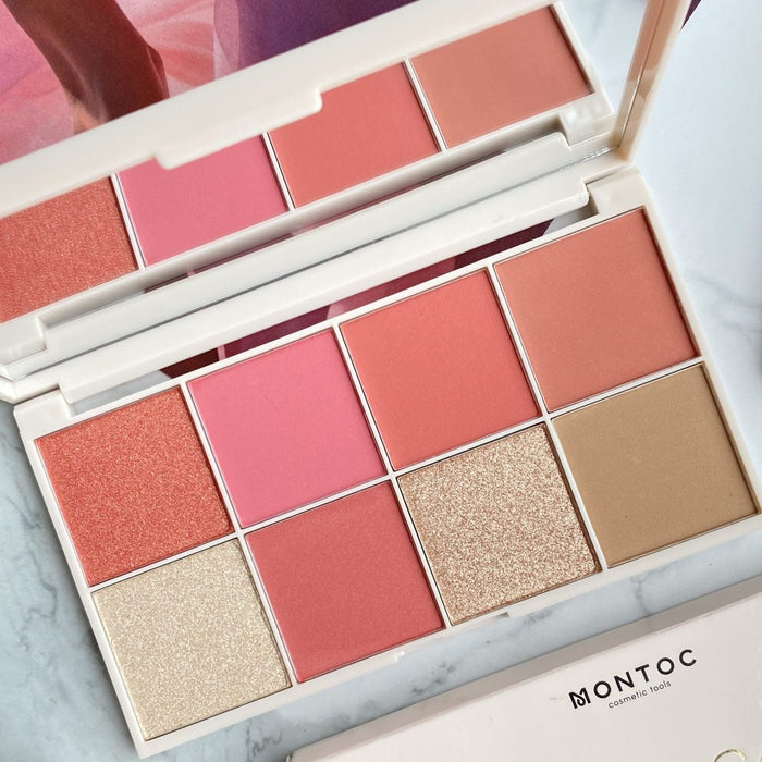 Paleta de Rubores Light Set 8t Montoc