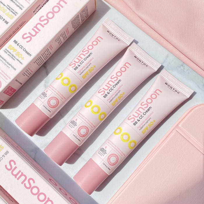 Sunsoon – Bb & Cc Cream Spf 50+ con Pigmento Adaptativo Montoc