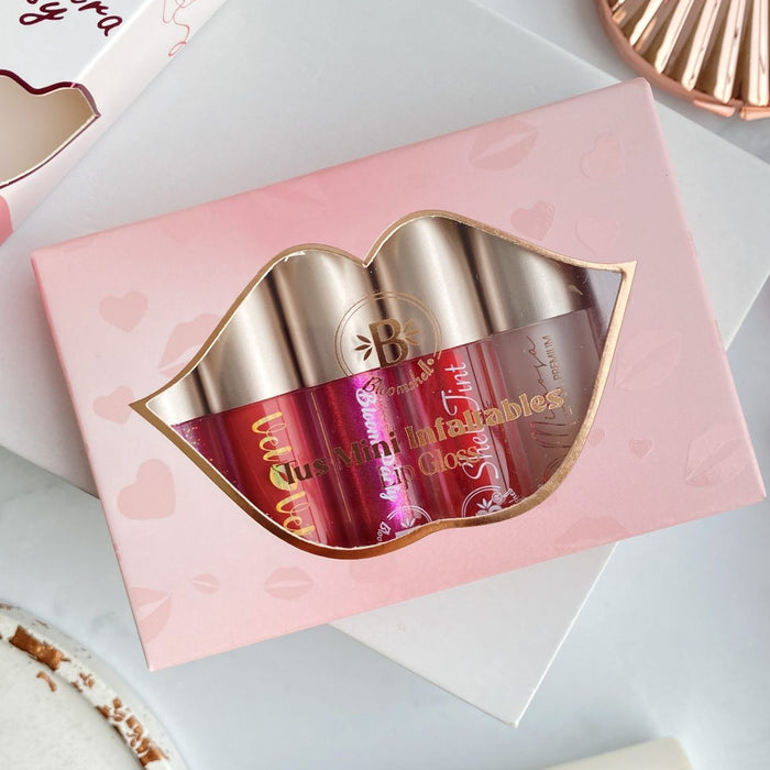 Kit Lip Gloss Mini Infaltables Bloomshell