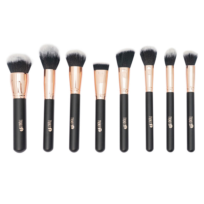 Kit de Brochas Trendy Marmol Negro X18 Und