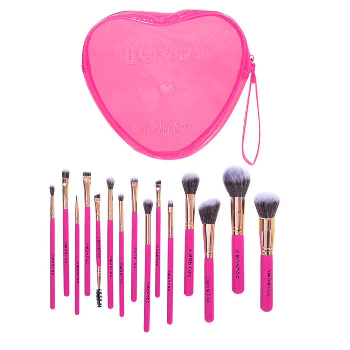 Kit de Brochas Montoc Purple Lovly X15 Und