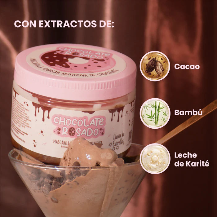 Mascarilla Capilar Nutritiva Chocolate Rosado Lluvia de Estrellas