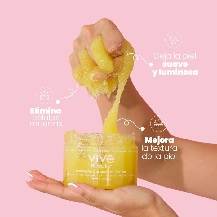 EXFOLIANTE CORPORAL DE AZÚCAR VIVE BEAUTY 350ML